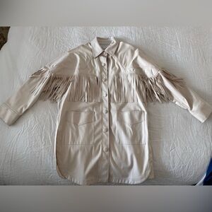 Fringe shirt-jacket
